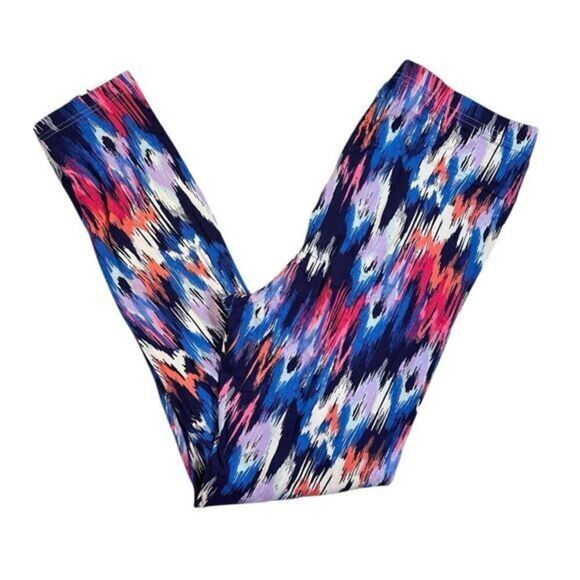 NWOT Just Be Women’s Multi Color Leggings - Ankle Length No Pockets - Size 1XL - Picture 1 of 5
